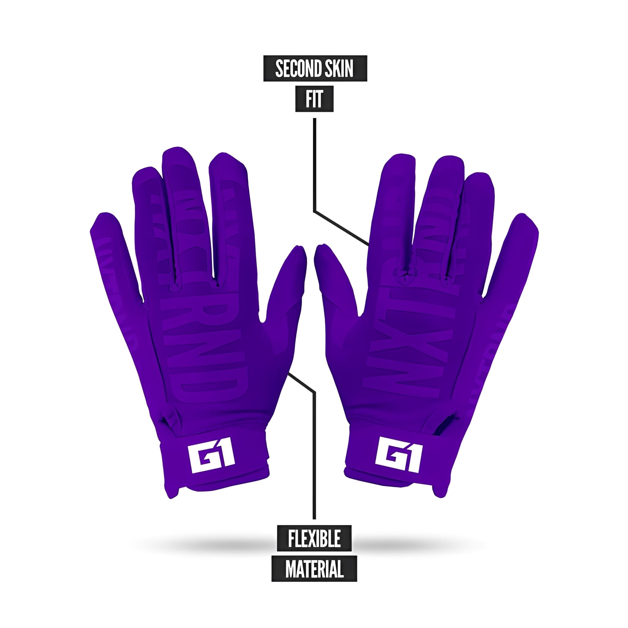 American Football Gloves NXTRND G1® Youth Skeleton