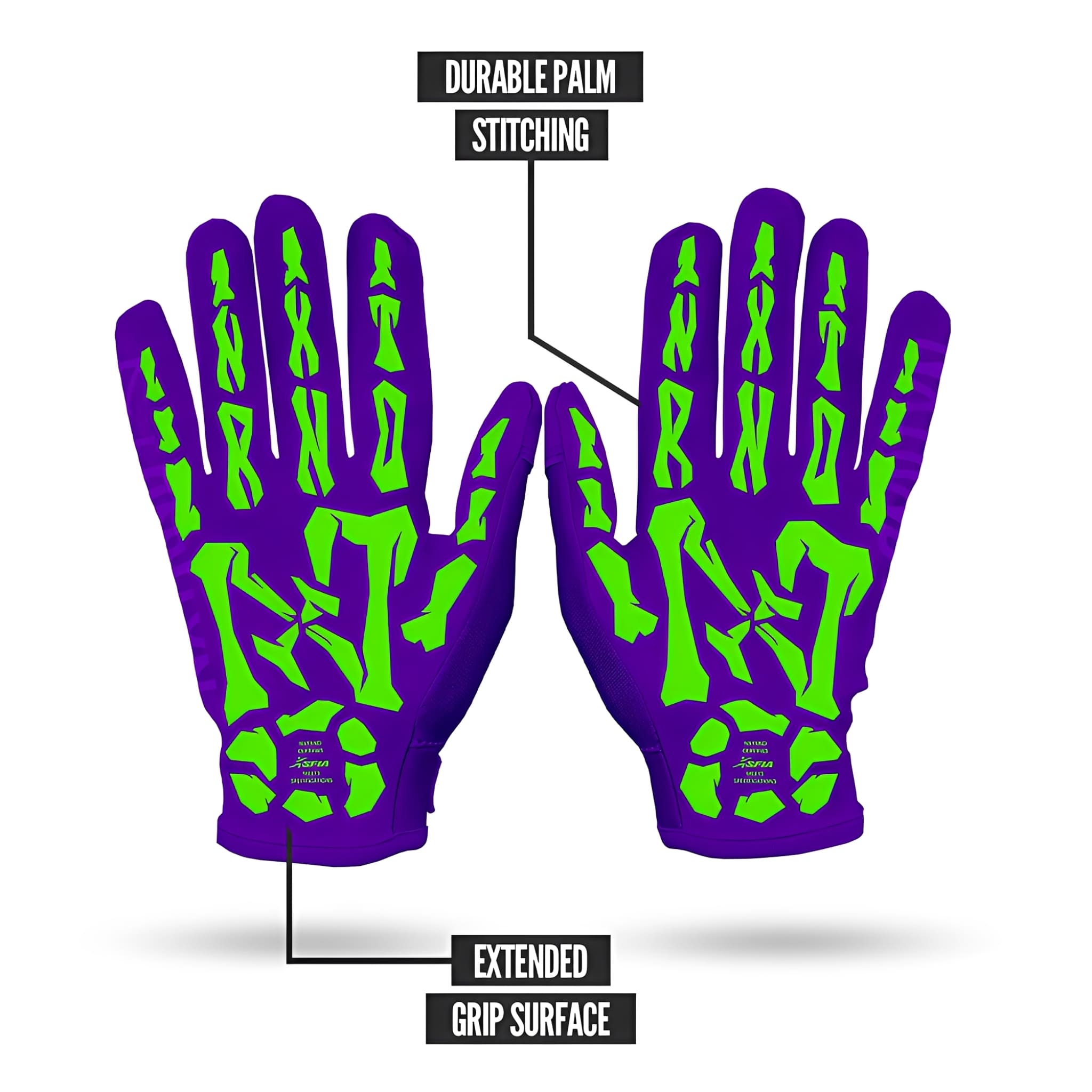 American Football Gloves NXTRND G1® Youth Skeleton
