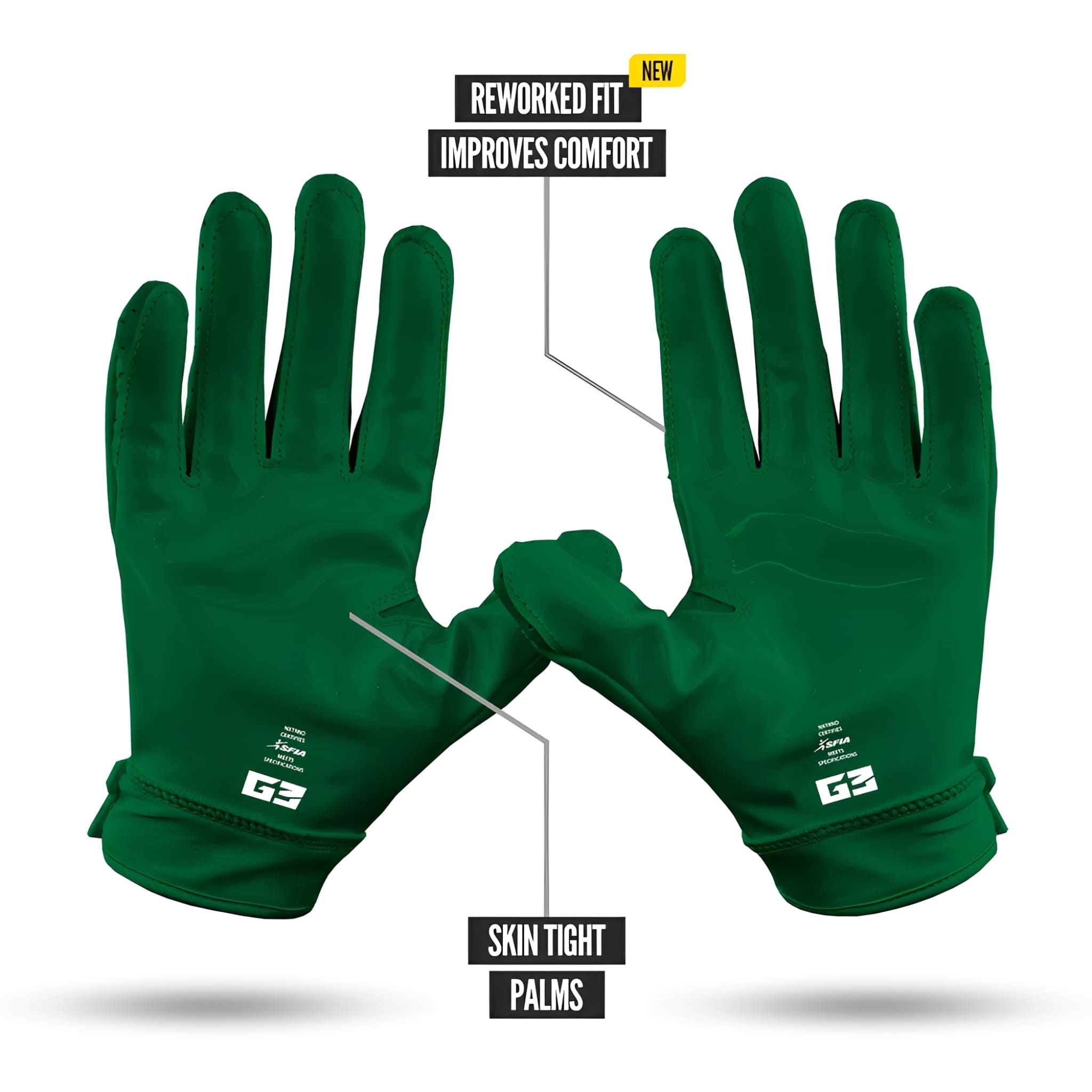 American Football Gloves NXTRND G3® PRO Padded