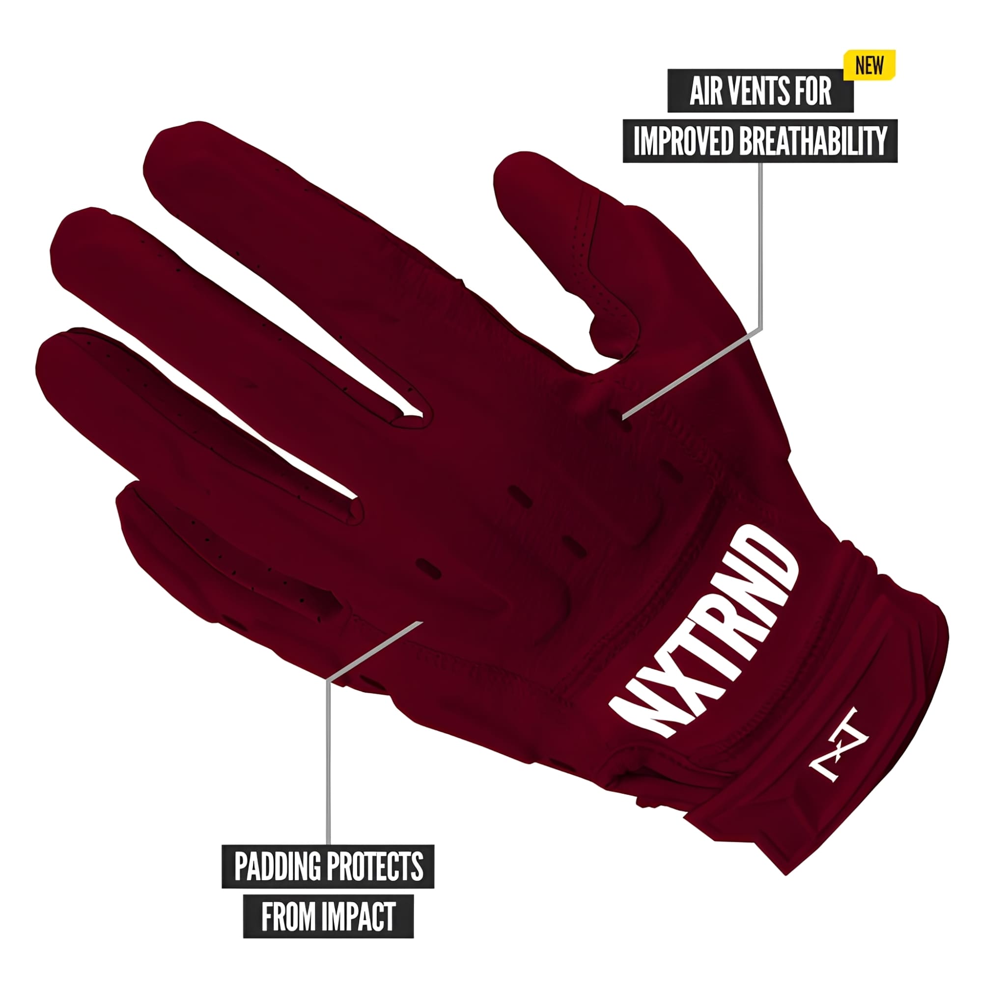 American Football Gloves NXTRND G3® PRO Padded