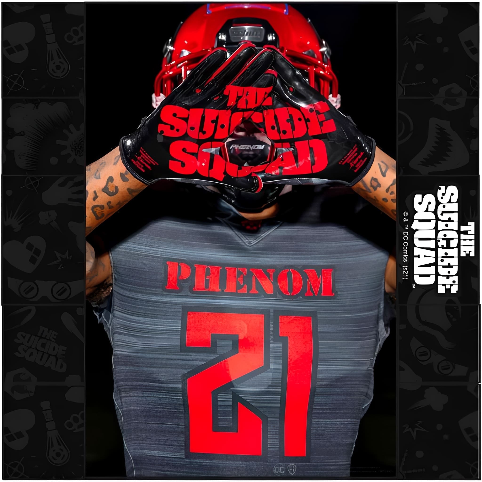 American Football Gloves Phenom Elite VPS1 Suicide Squad