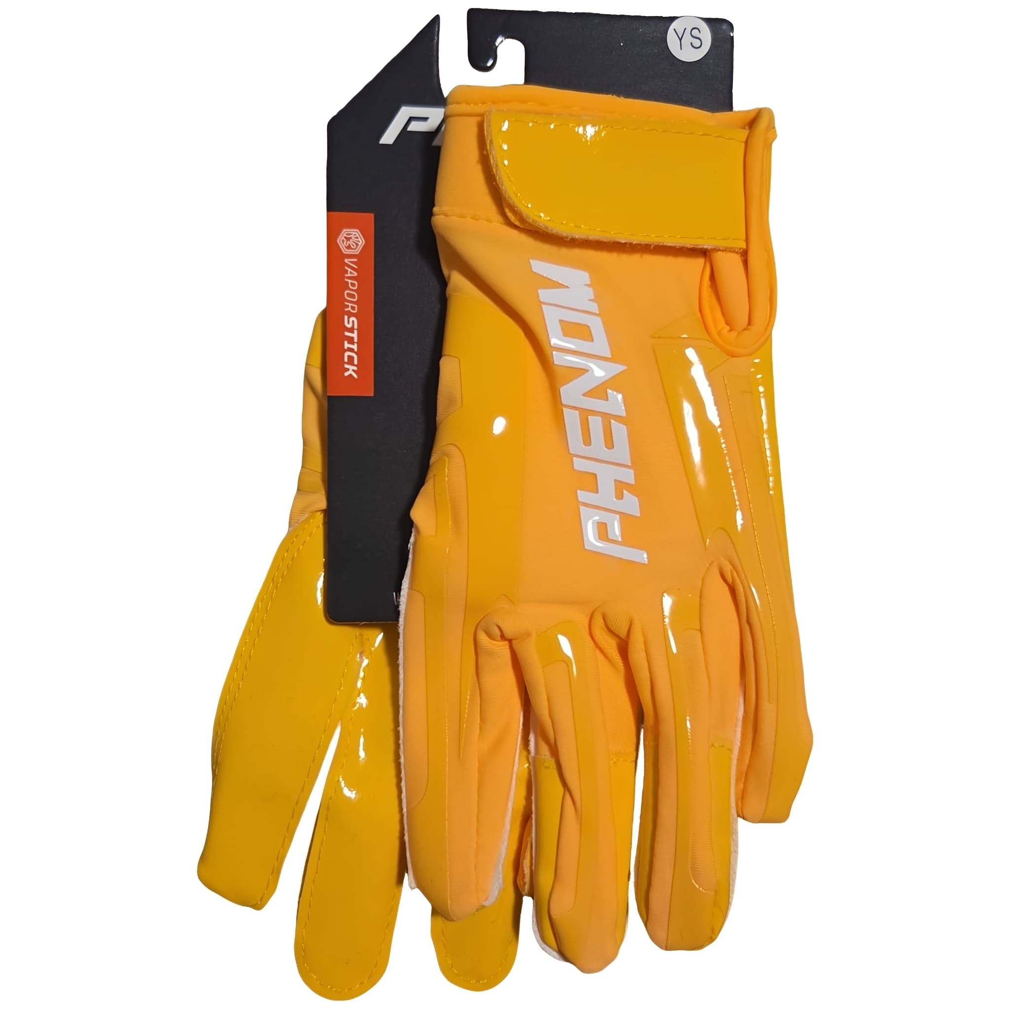 Mănuși de fotbal american Phenom Elite VPS1 Voltage Yellow
