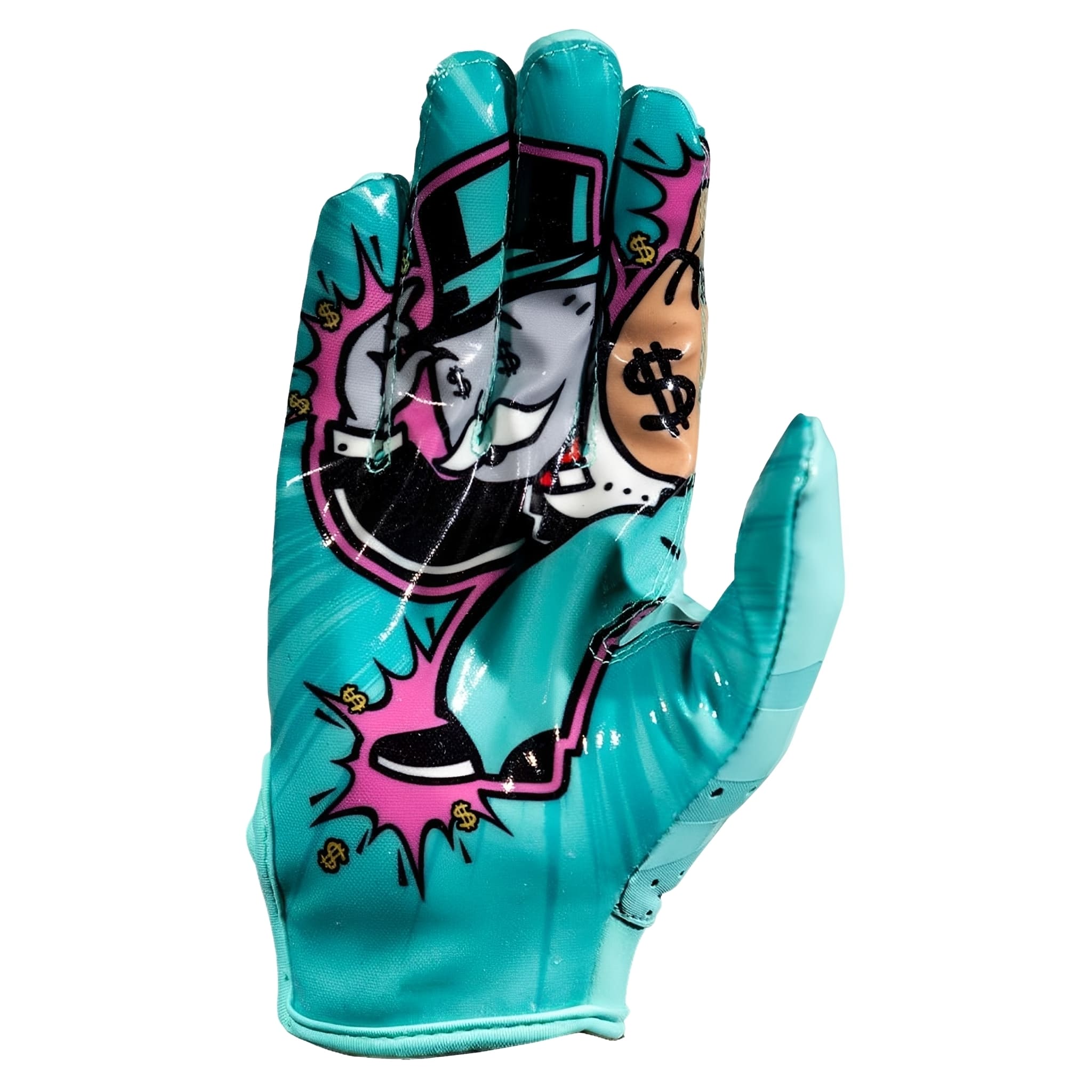 American Football Gloves <br> Phenom Elite <br> VPS5 <br> Loot Runner <br> Teal
