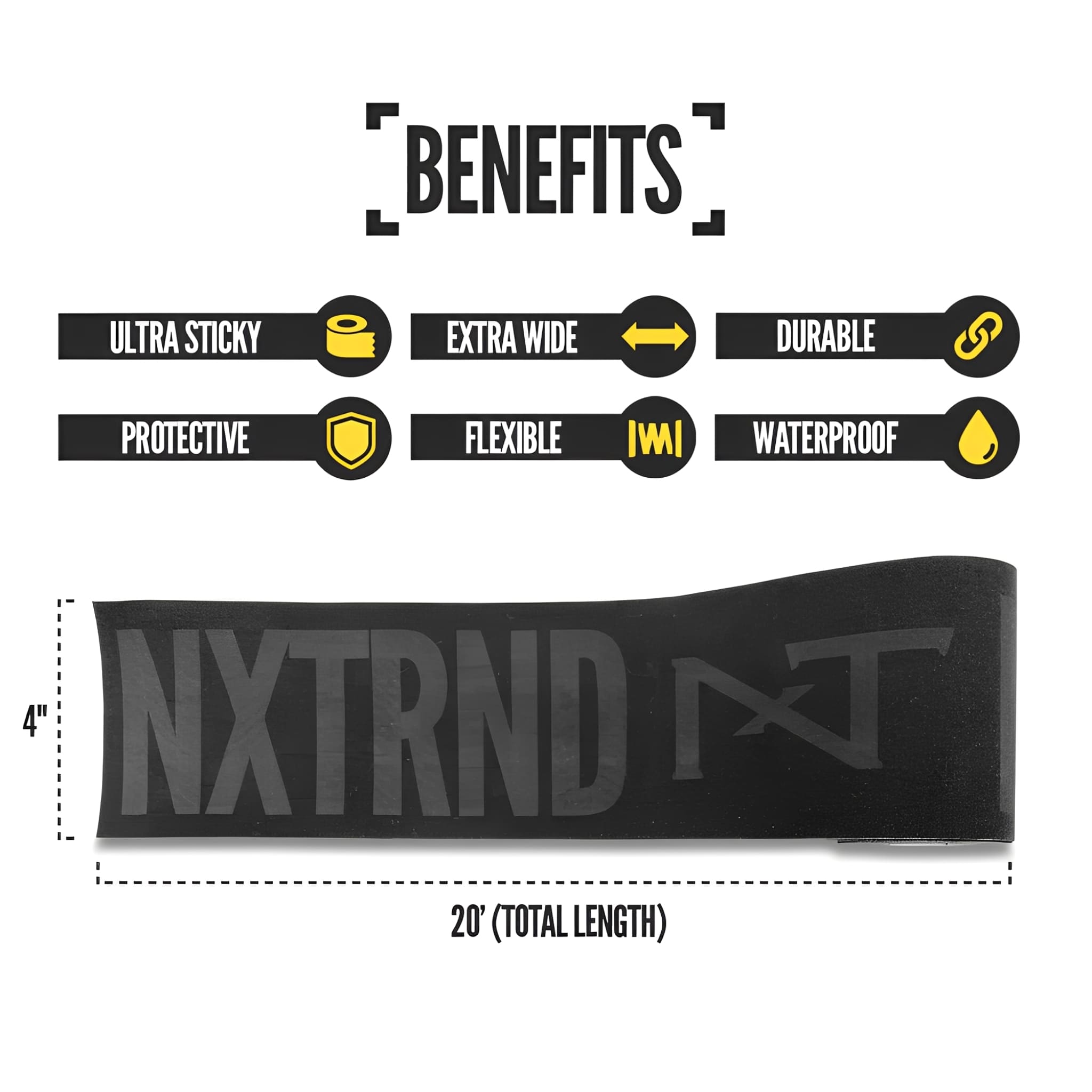 American Football NXTRND TRF® Artificial Turf Tape Extra Wide 10 cm x 6 m