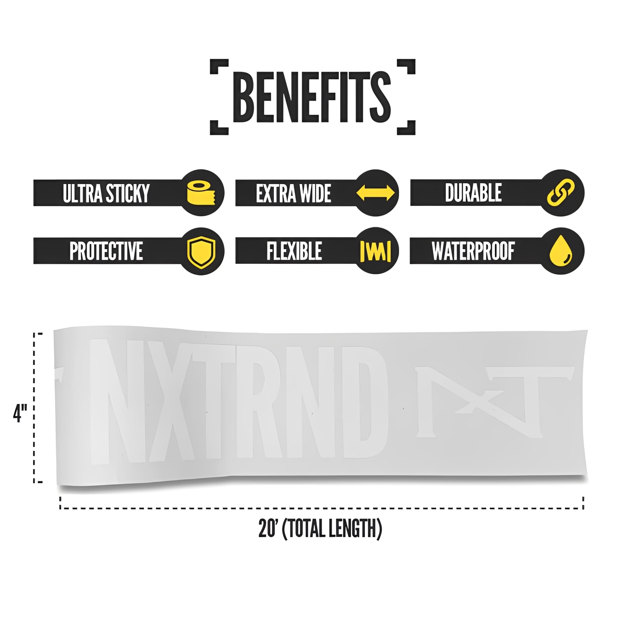 American Football NXTRND TRF® Artificial Turf Tape Extra Wide 10 cm x 6 m