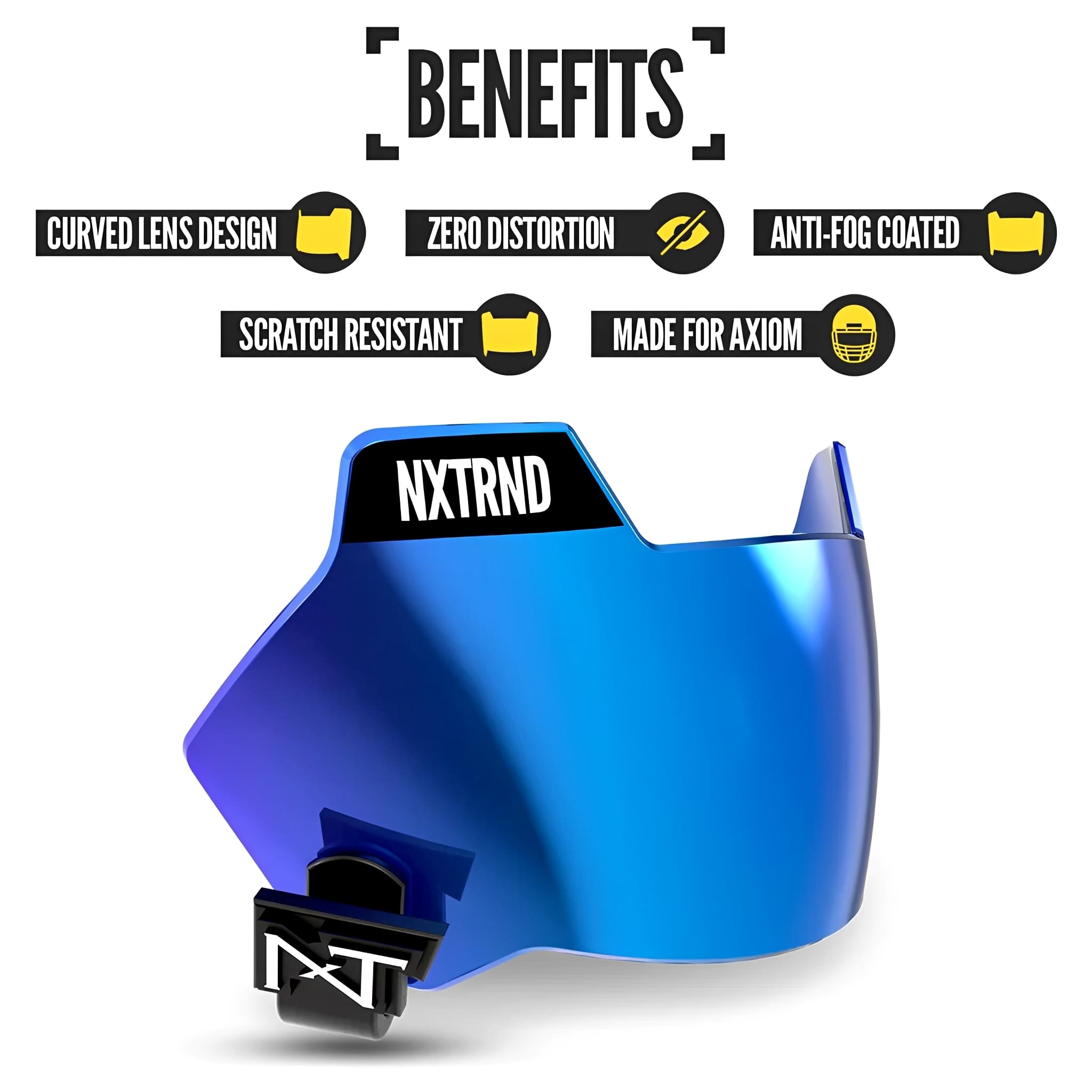 American Football Visor NXTRND VZX for Riddell Axiom