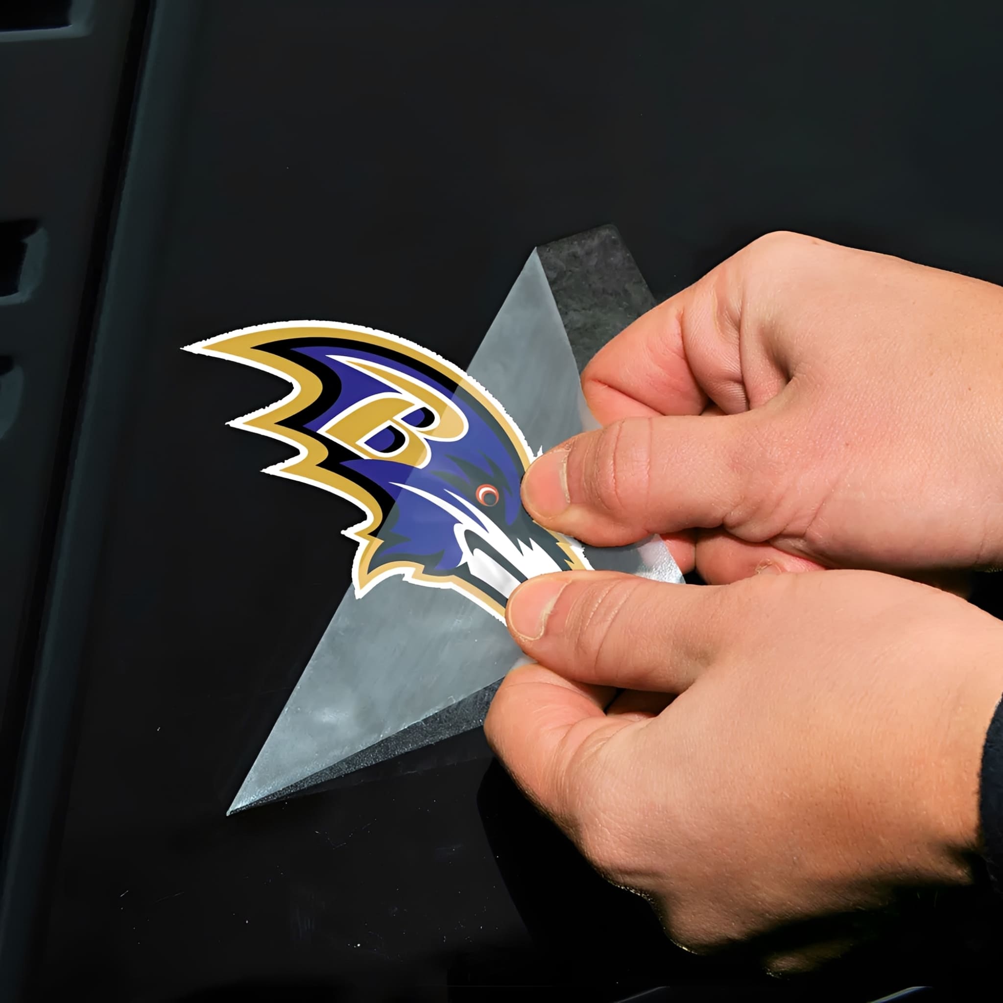 NFL Aufkleber Baltimore Ravens Perfect Cut Color Decal 4" x 4"