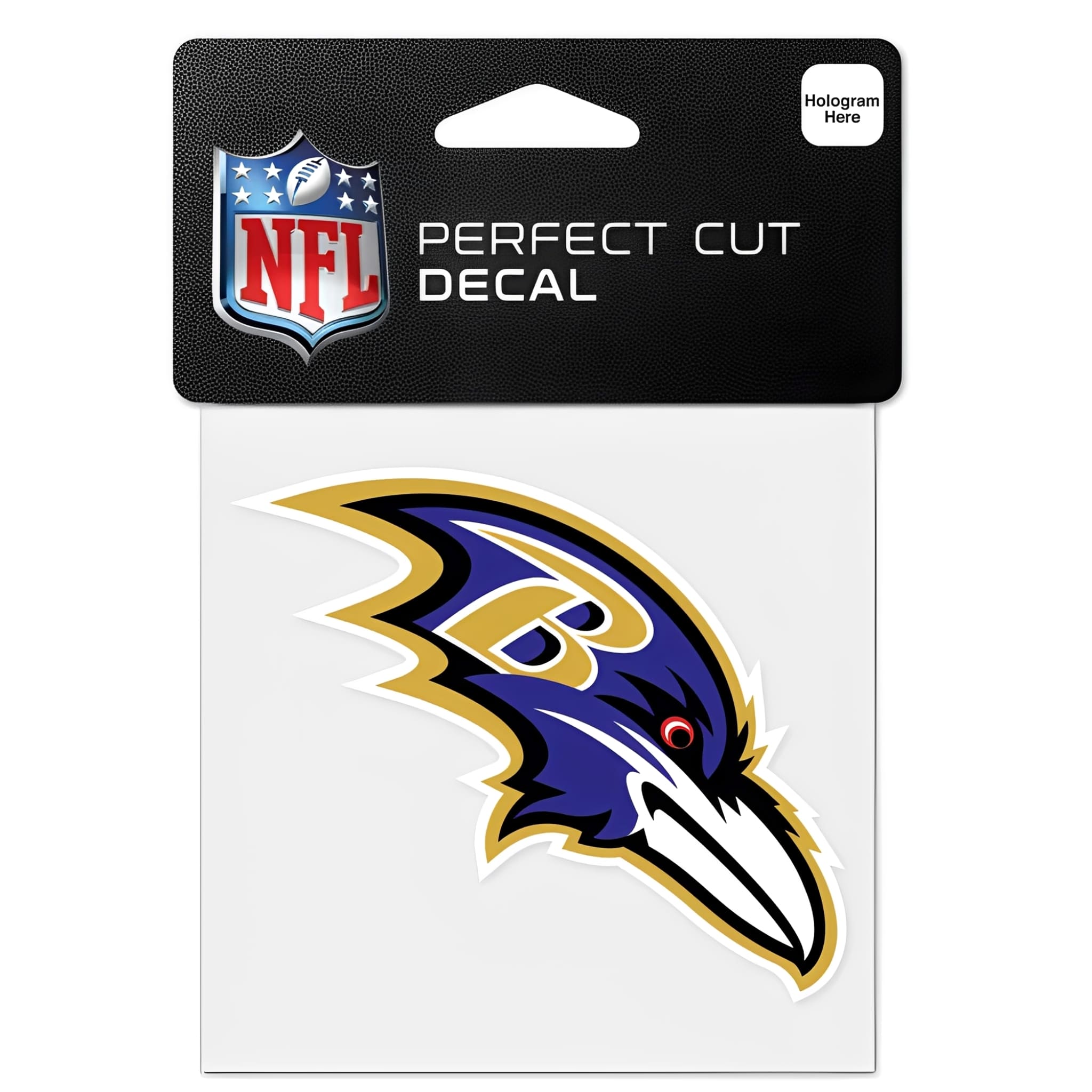 NFL Aufkleber Baltimore Ravens Perfect Cut Color Decal 4" x 4"