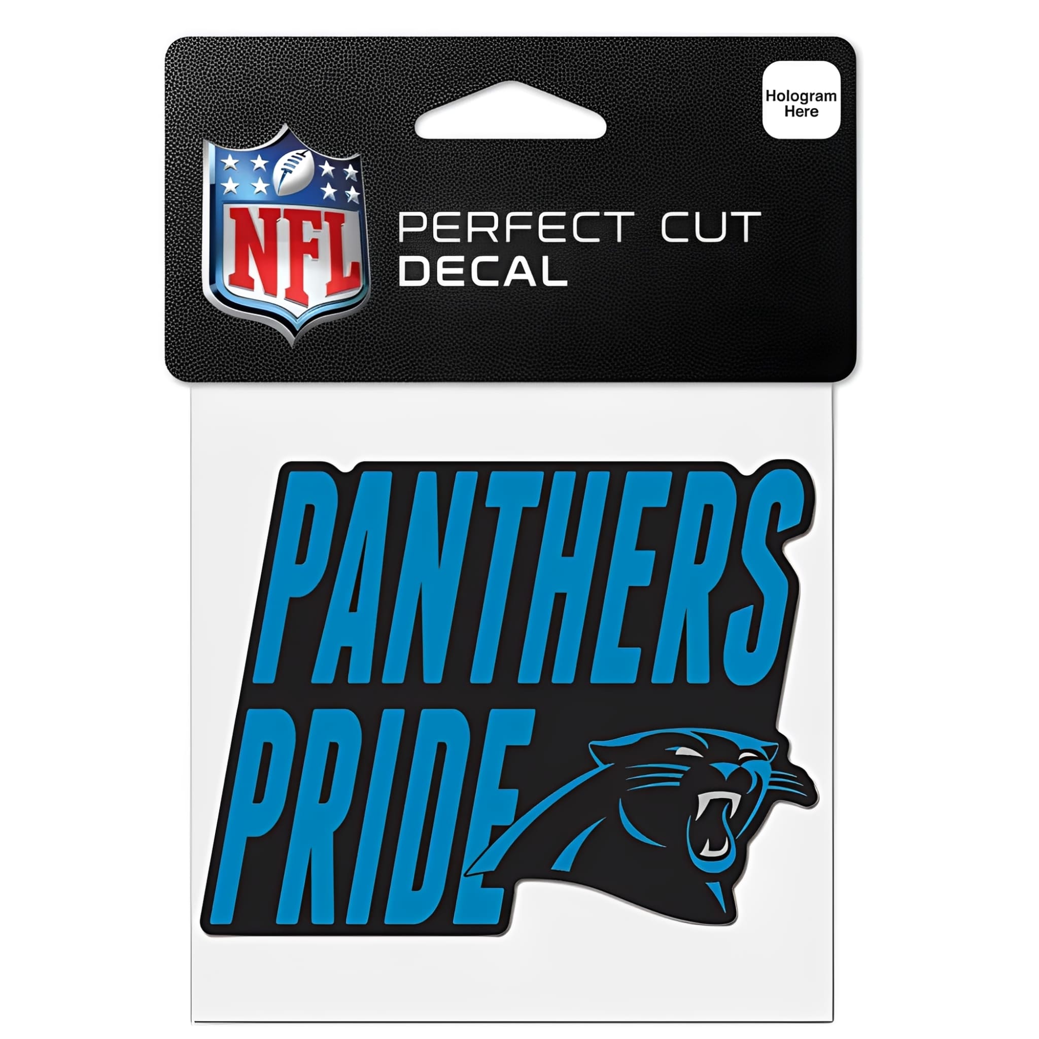 NFL Aufkleber Carolina Panthers Slogan Perfect Cut Decal 4" x 4"