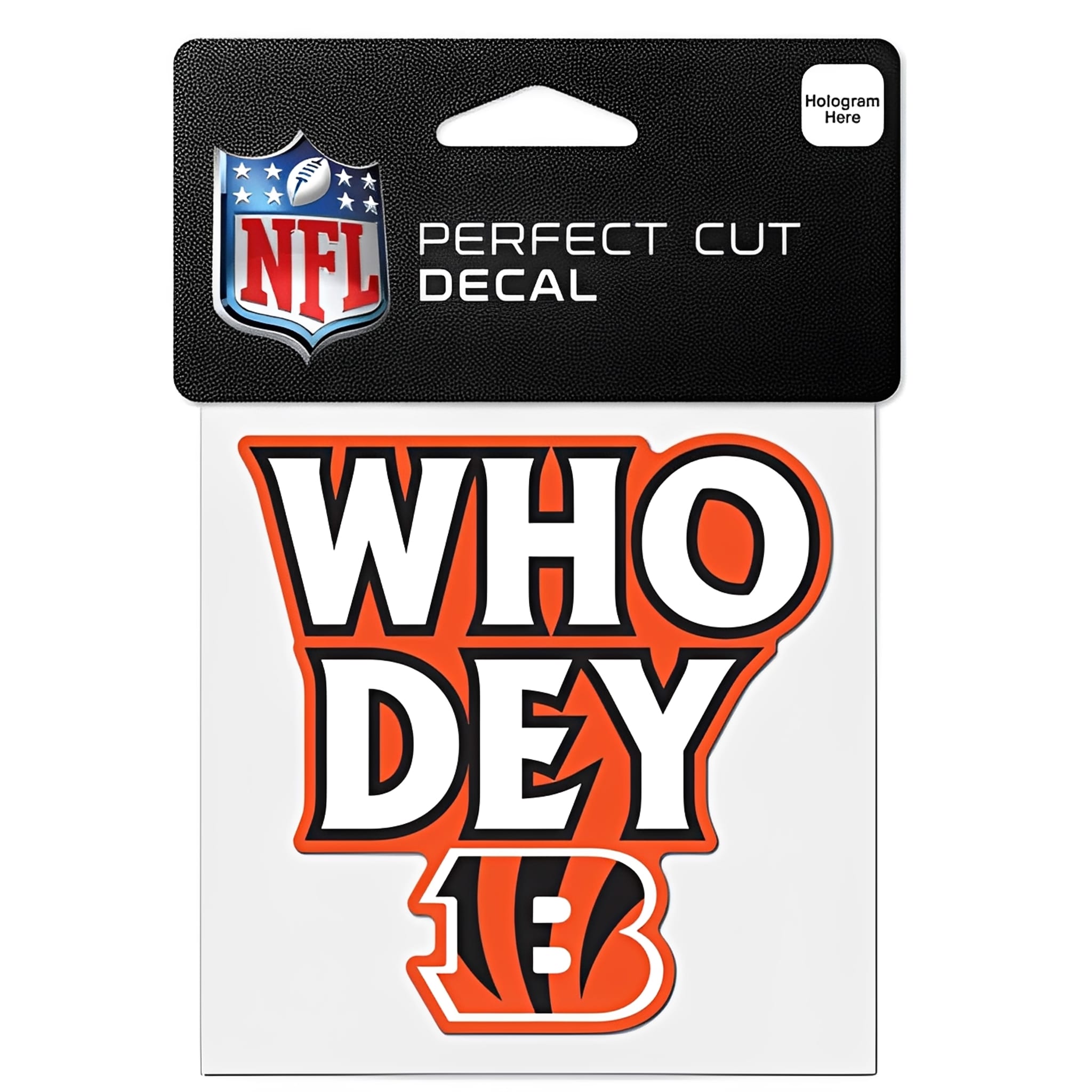 NFL Aufkleber Cincinnati Bengals Slogan Perfect Cut Color Decal 4" x 4"
