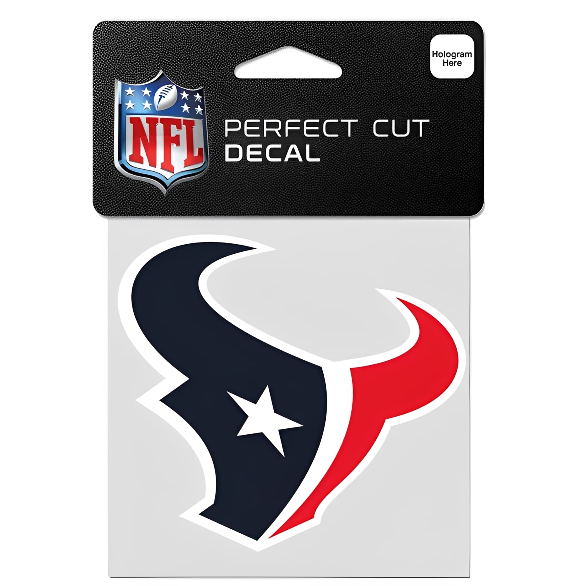 NFL Aufkleber Houston Texans Perfect Cut Color Decal 4" x 4"