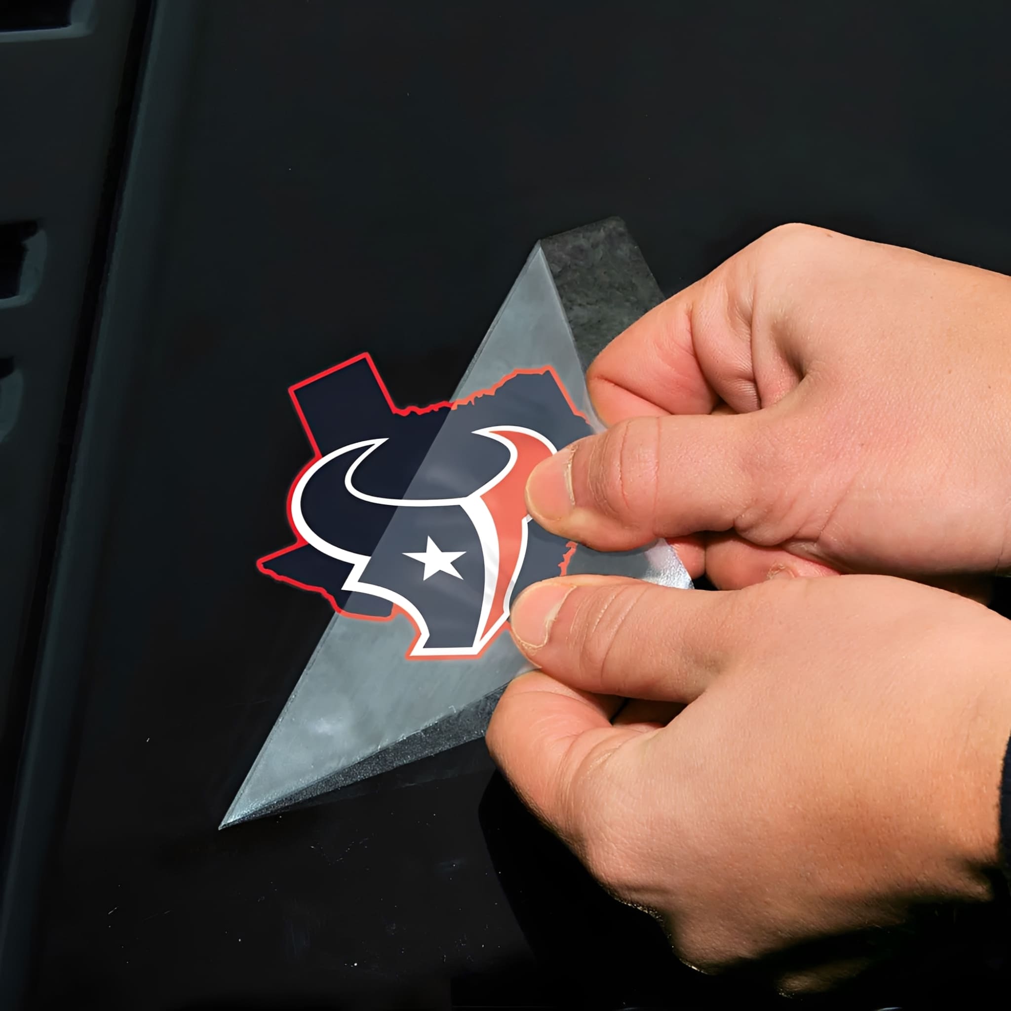 NFL Aufkleber Houston Texans State Shape Perfect Cut Color Decal 4" x 4"