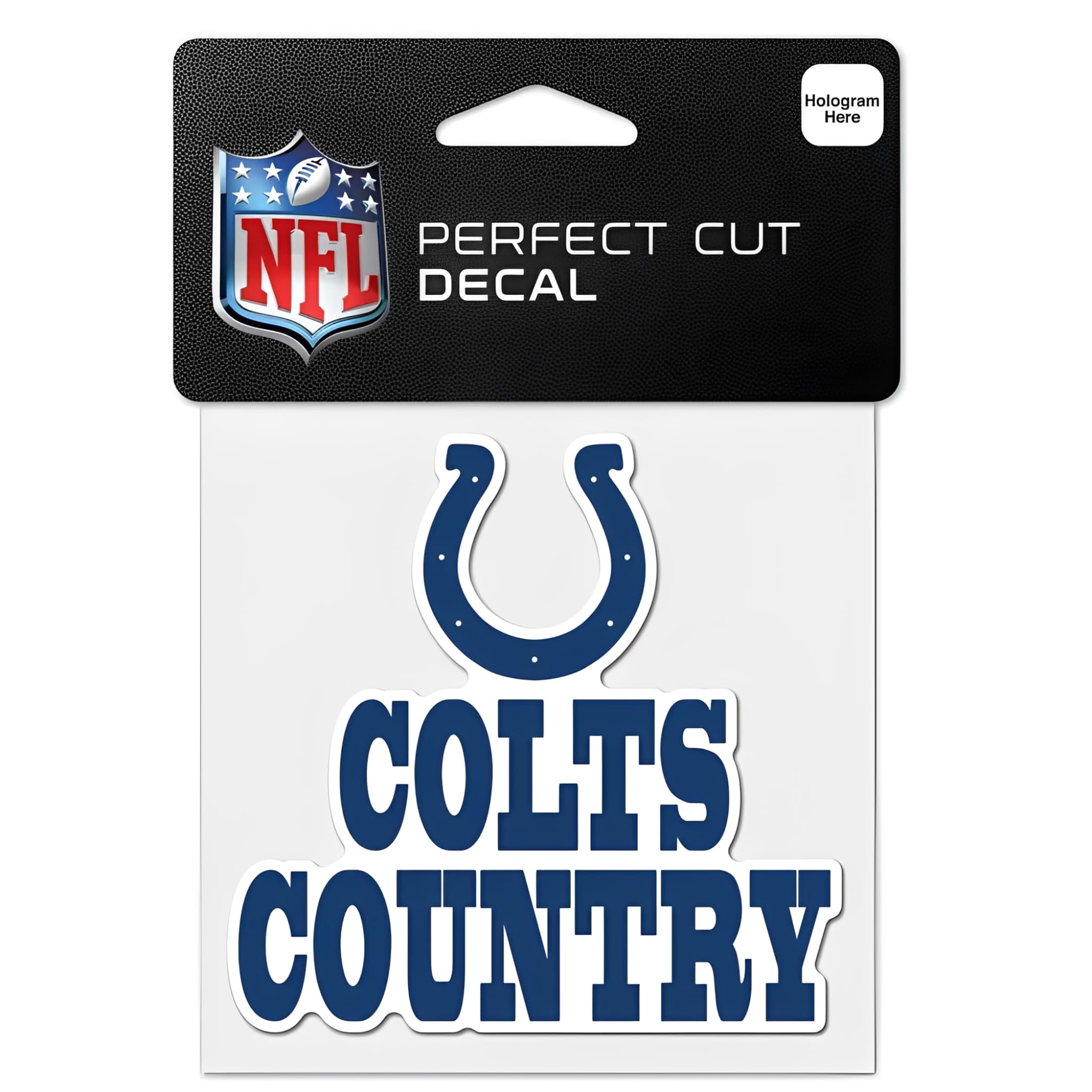 NFL Aufkleber Indianapolis Colts Slogan Perfect Cut Color Decal 4" x 4"