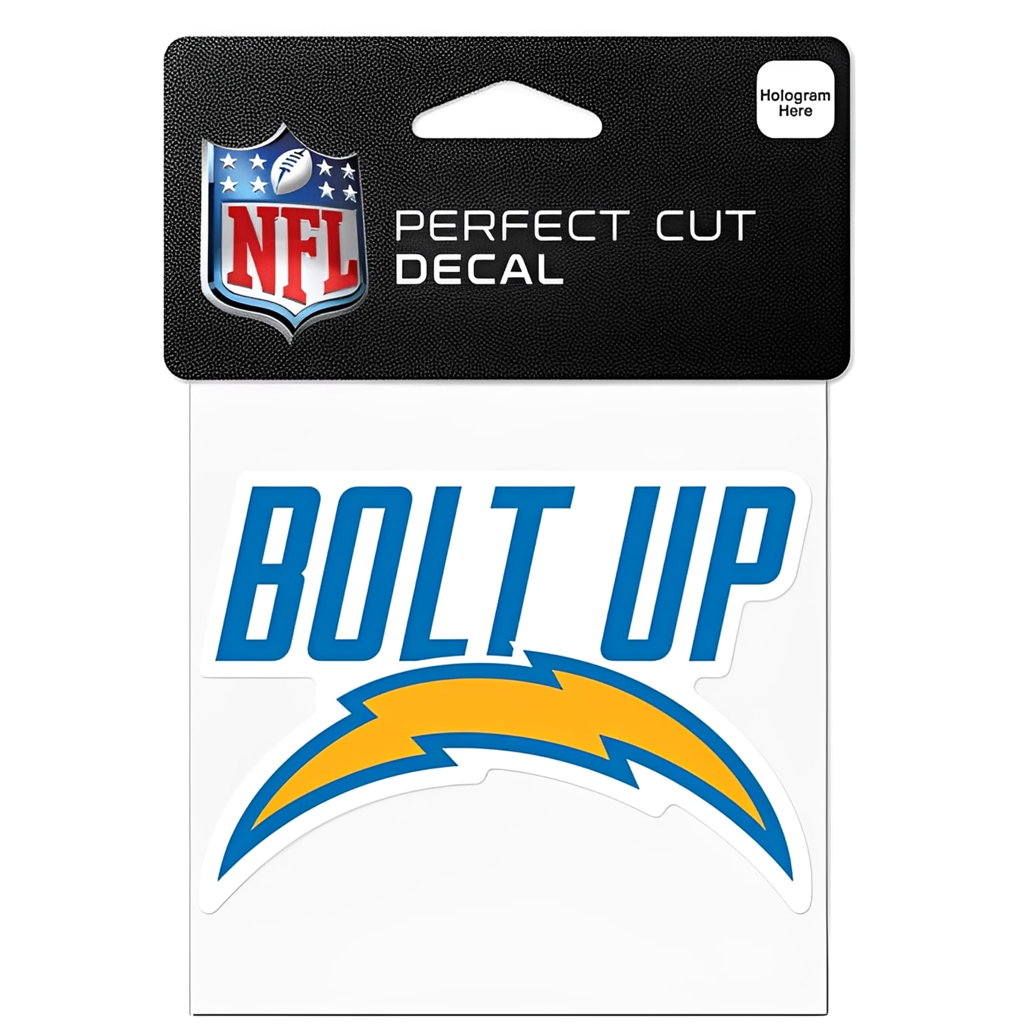 NFL Aufkleber Los Angeles Chargers Slogan Perfect Cut Color Decal 4" x 4"