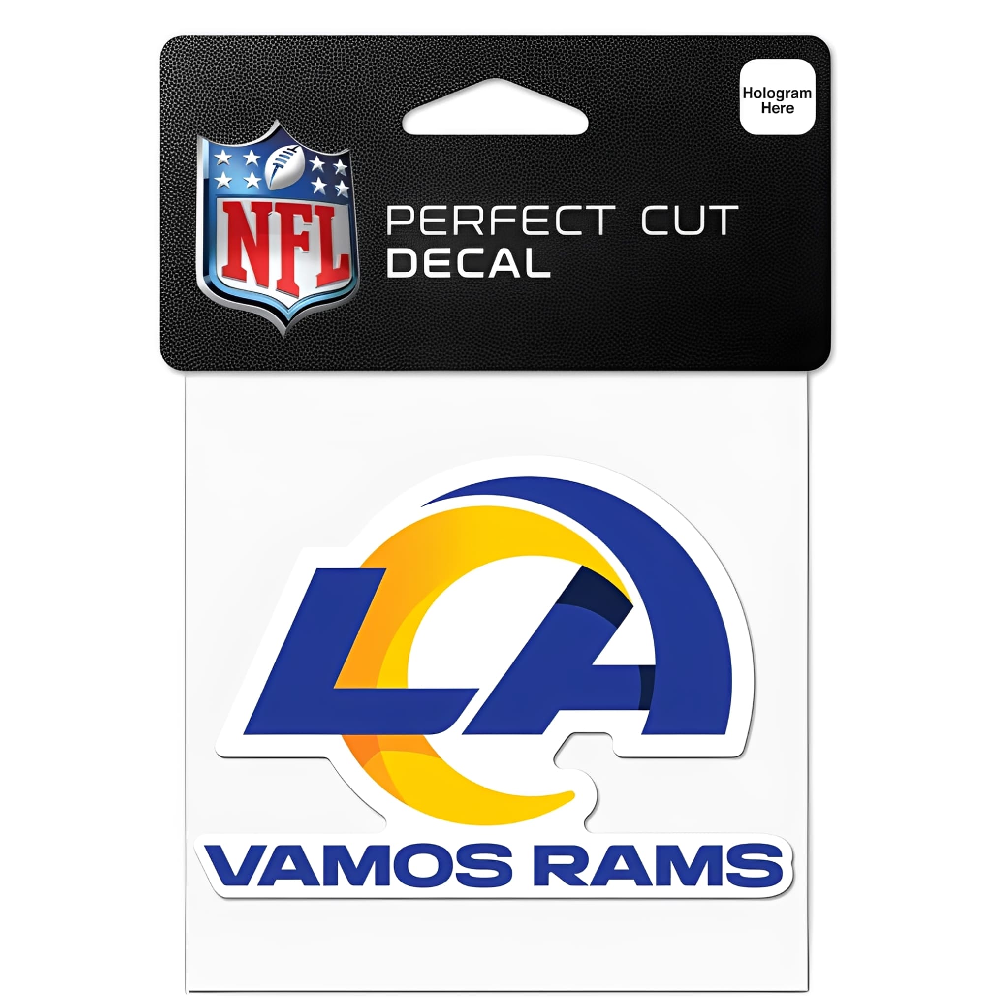 NFL Aufkleber Los Angeles Rams Slogan Perfect Cut Color Decal 4" x 4"