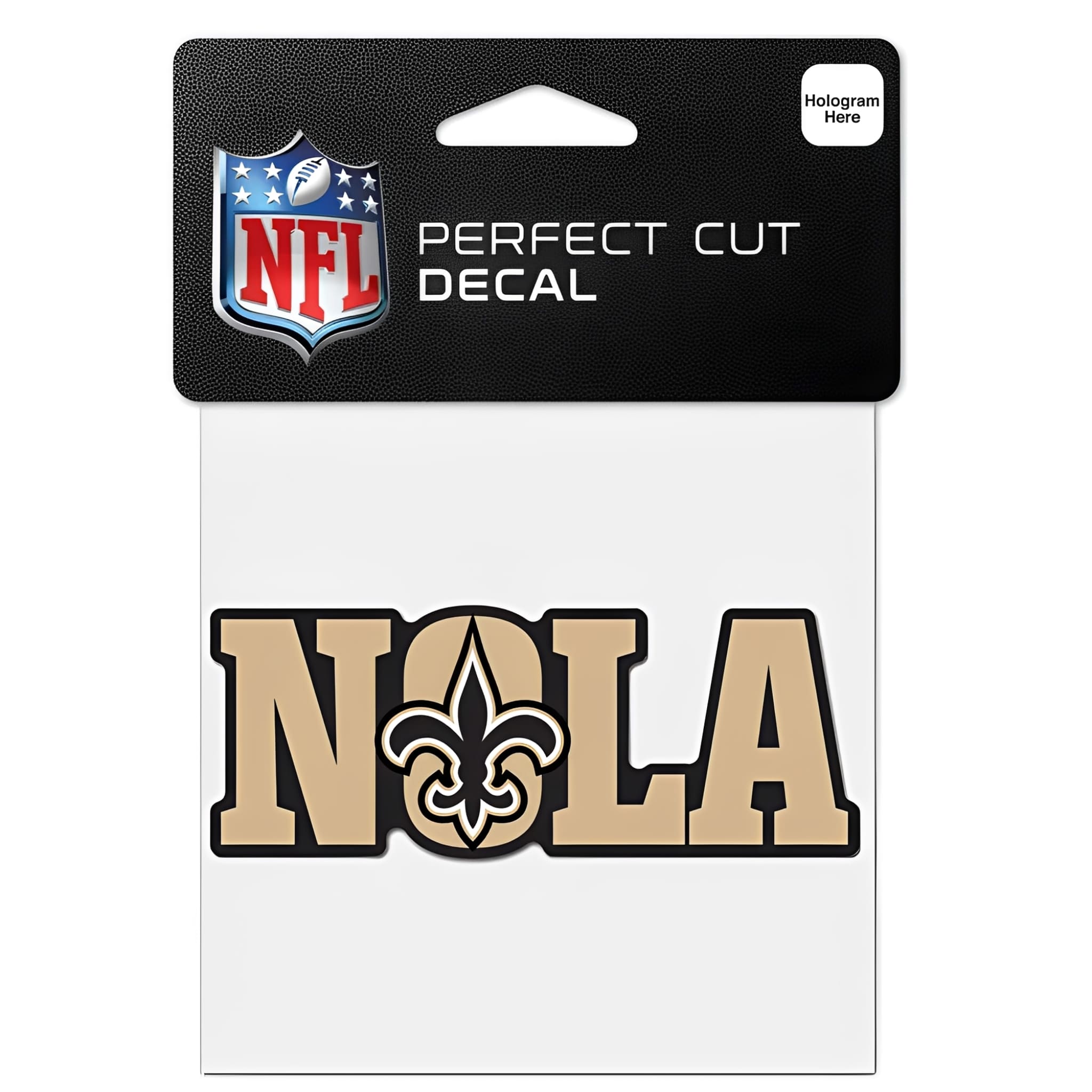 NFL Aufkleber New Orleans Saints Slogan Perfect Cut Color Decal 4" x 4"