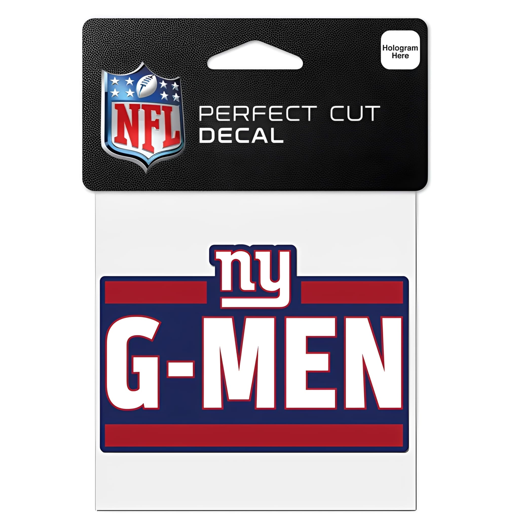 NFL Aufkleber New York Giants Slogan Perfect Cut Color Decal 4" x 4"