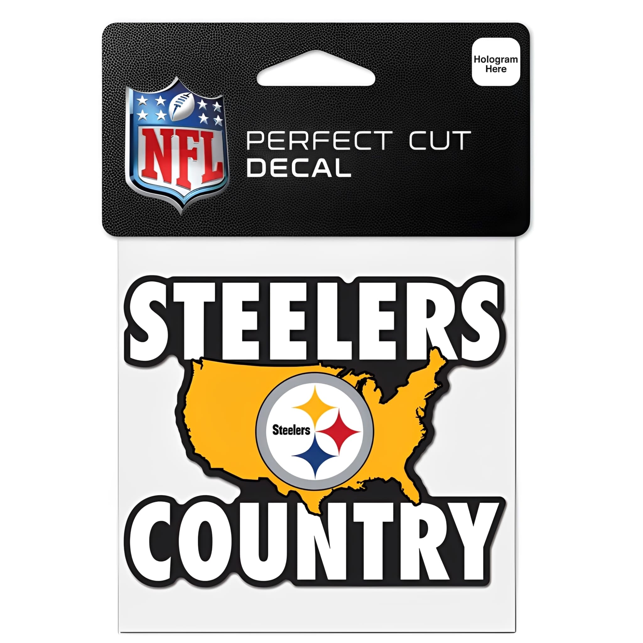 NFL Aufkleber Pittsburgh Steelers Slogan Perfect Cut Color Decal 4" x 4"