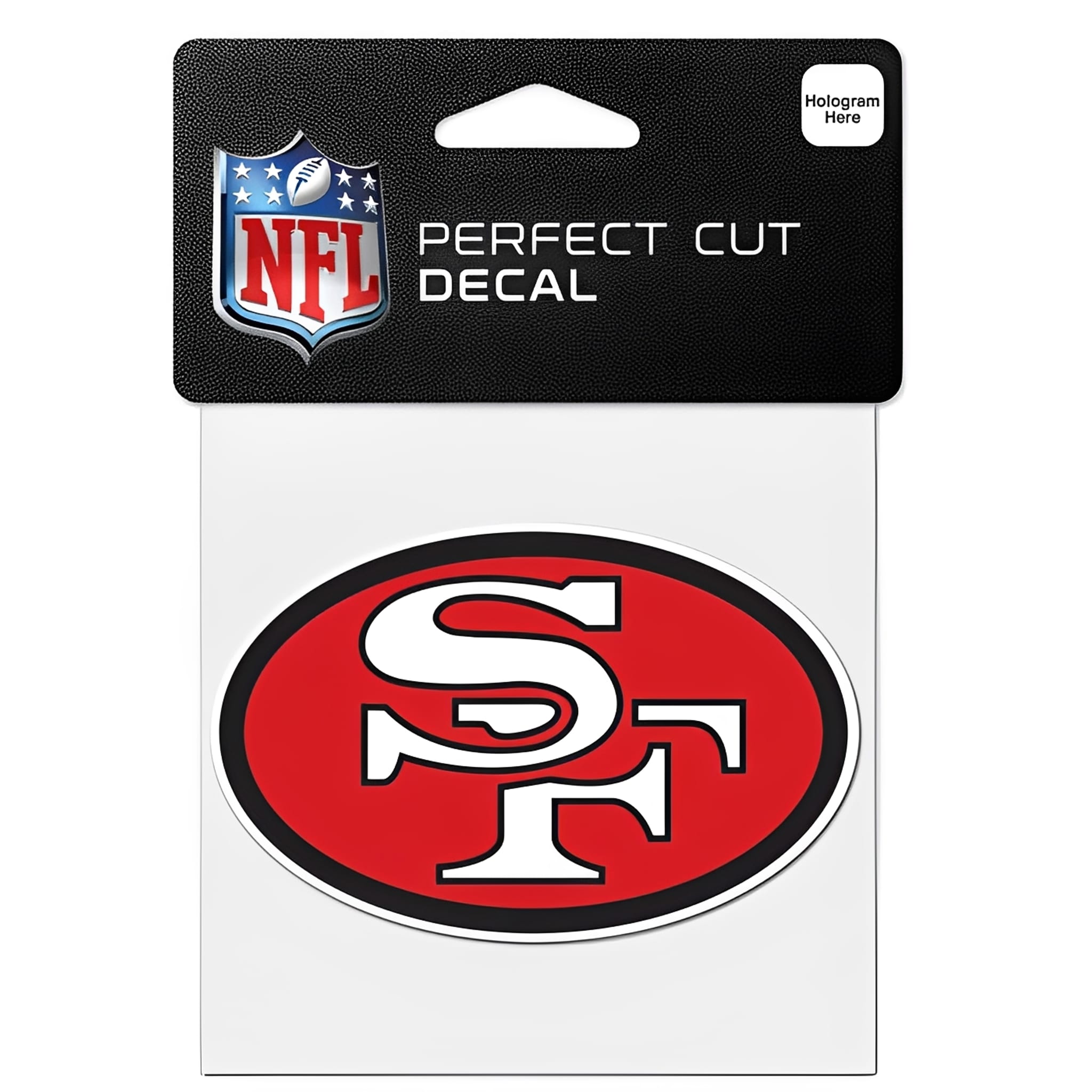 NFL Aufkleber San Francisco 49ers Classic Logo Retro Perfect Cut Color Decal 4" x 4"