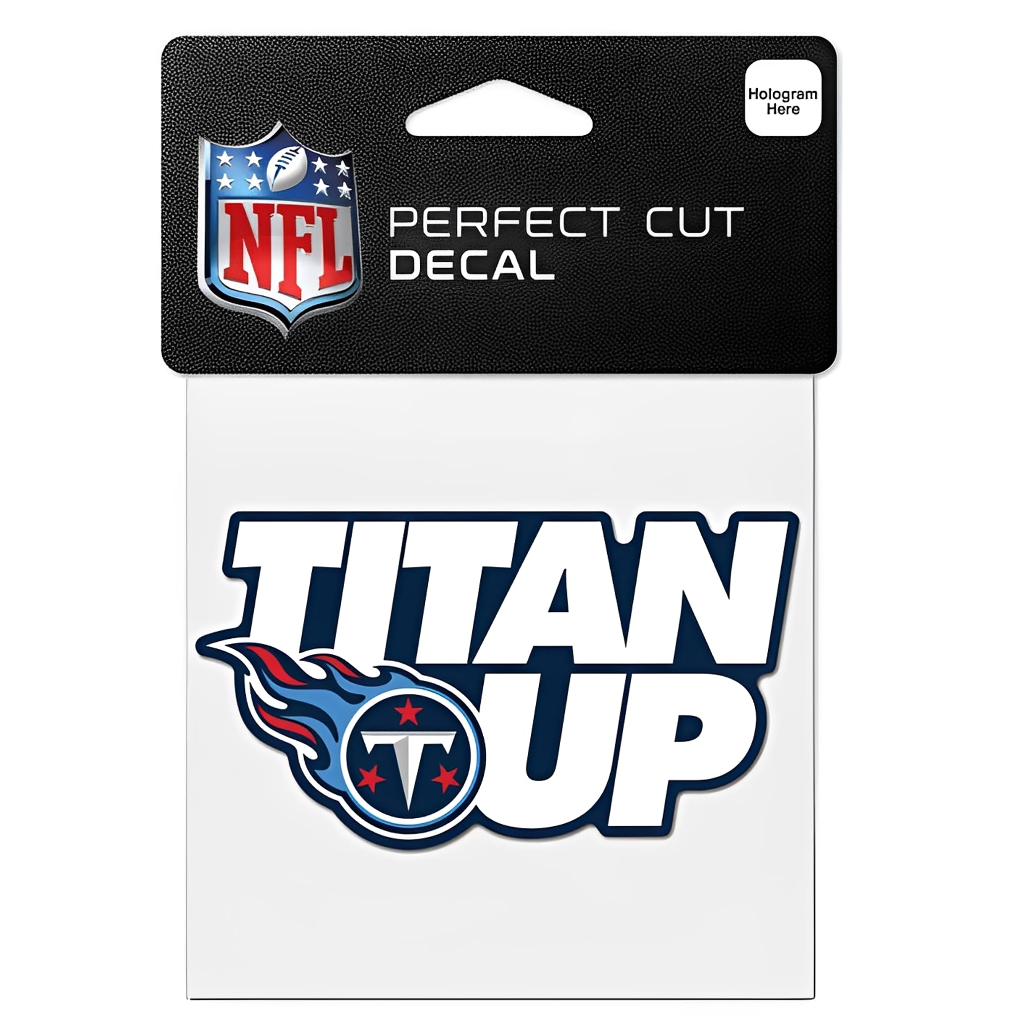 NFL Aufkleber Tennessee Titans Slogan Perfect Cut Color Decal 4" x 4"