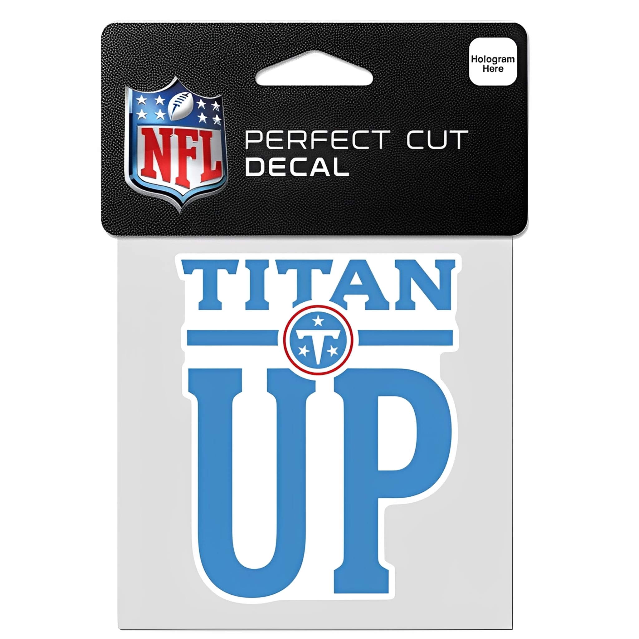 NFL Aufkleber Tennessee Titans Titan Up Perfect Cut Color Decal 4" x 4"