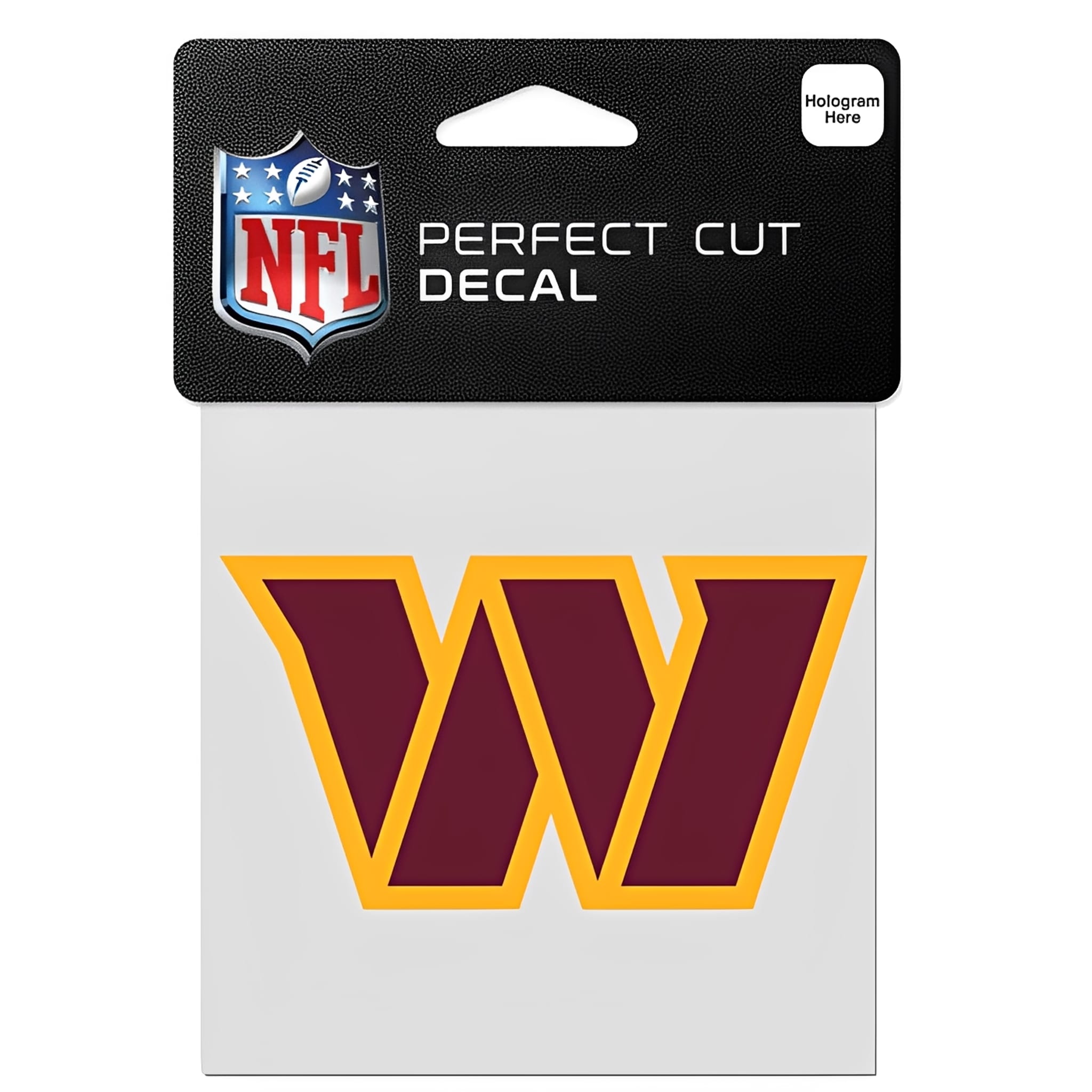 NFL Aufkleber Washington Commanders Perfect Cut Color Decal 4" x 4"