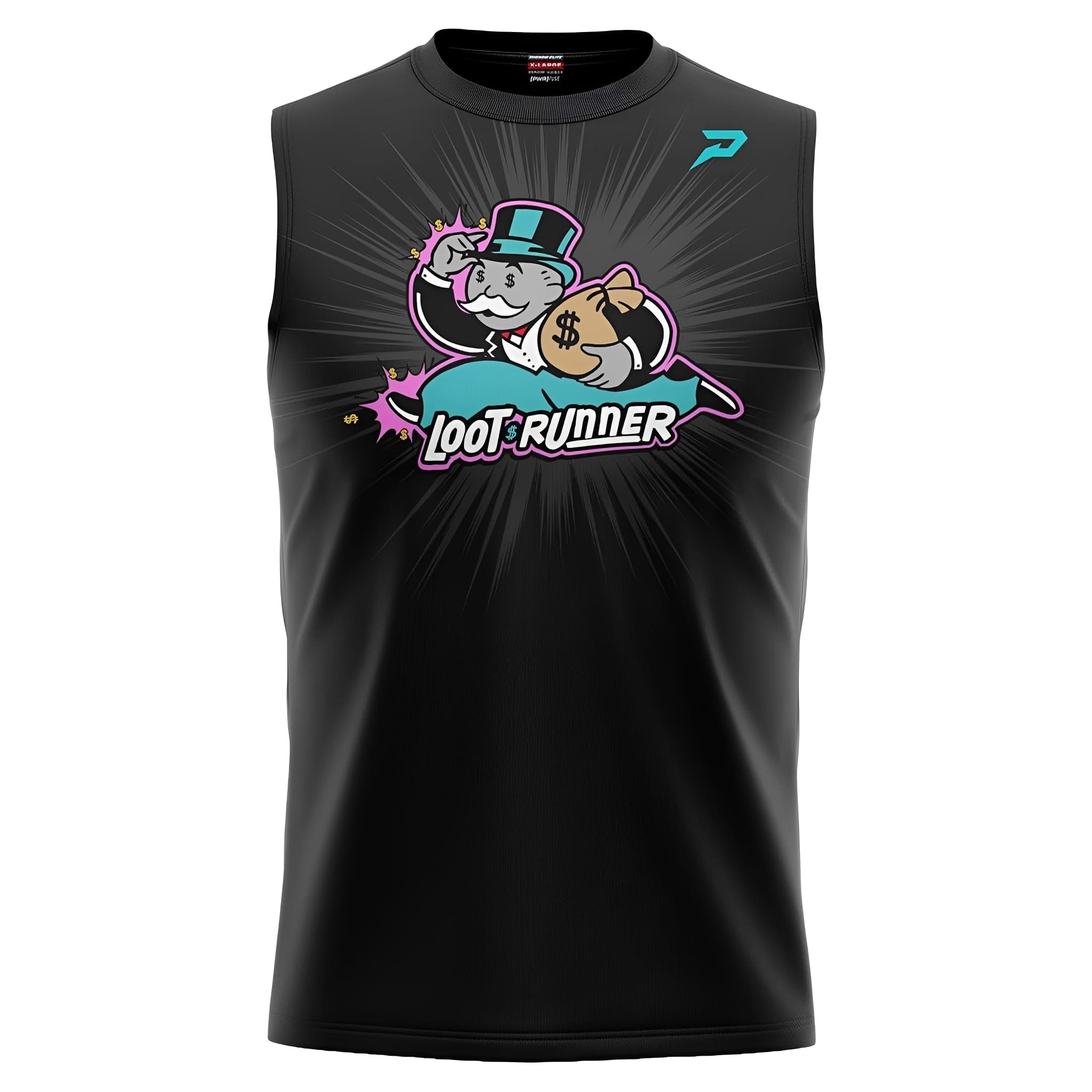 American Football Bekleidung <br> Phenom Elite <br> Compression Shirt <br> Loot Runner <br> Black