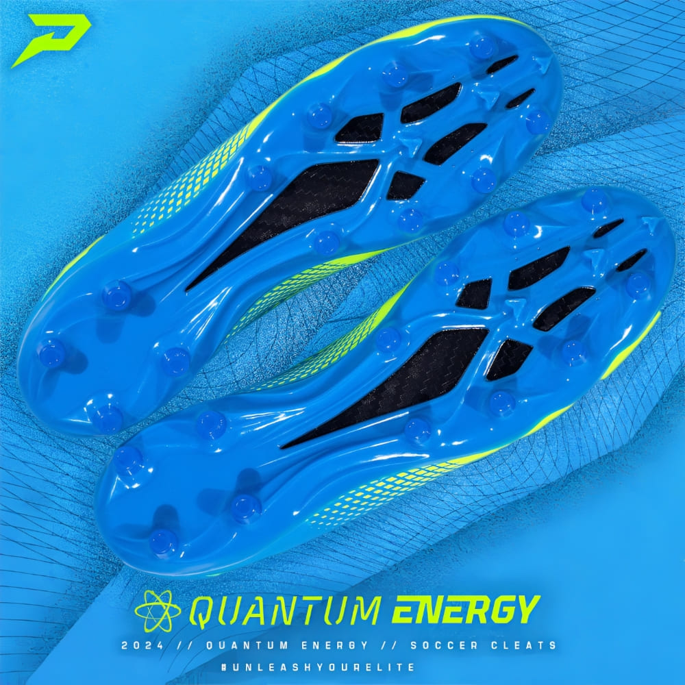 All Purpose Multi-Sport Schuhe <br> Phenom Elite <br> Quantum Energy <br> Columbia Blue & Slime