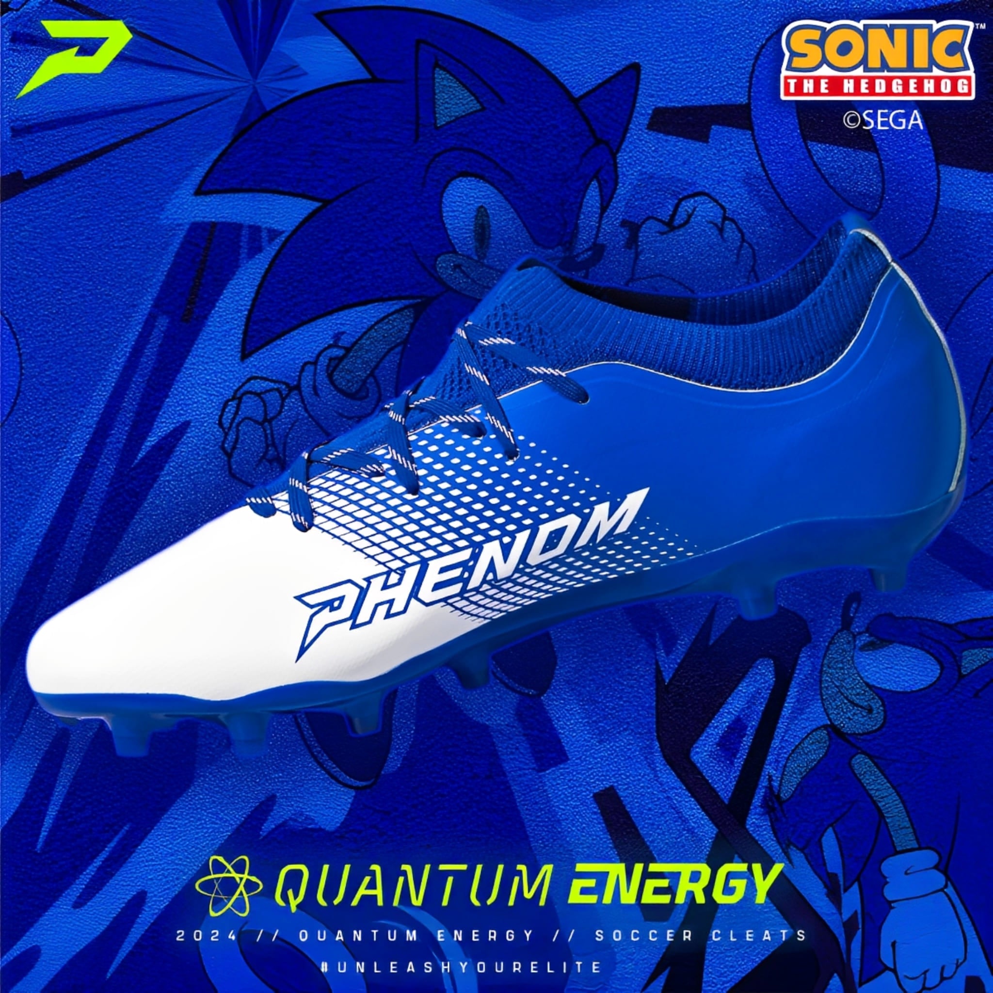 Universalūs daugiafunkciai sportbačiai <br> Phenom Elite <br> Quantum Energy <br> Sonic the Hedgehog