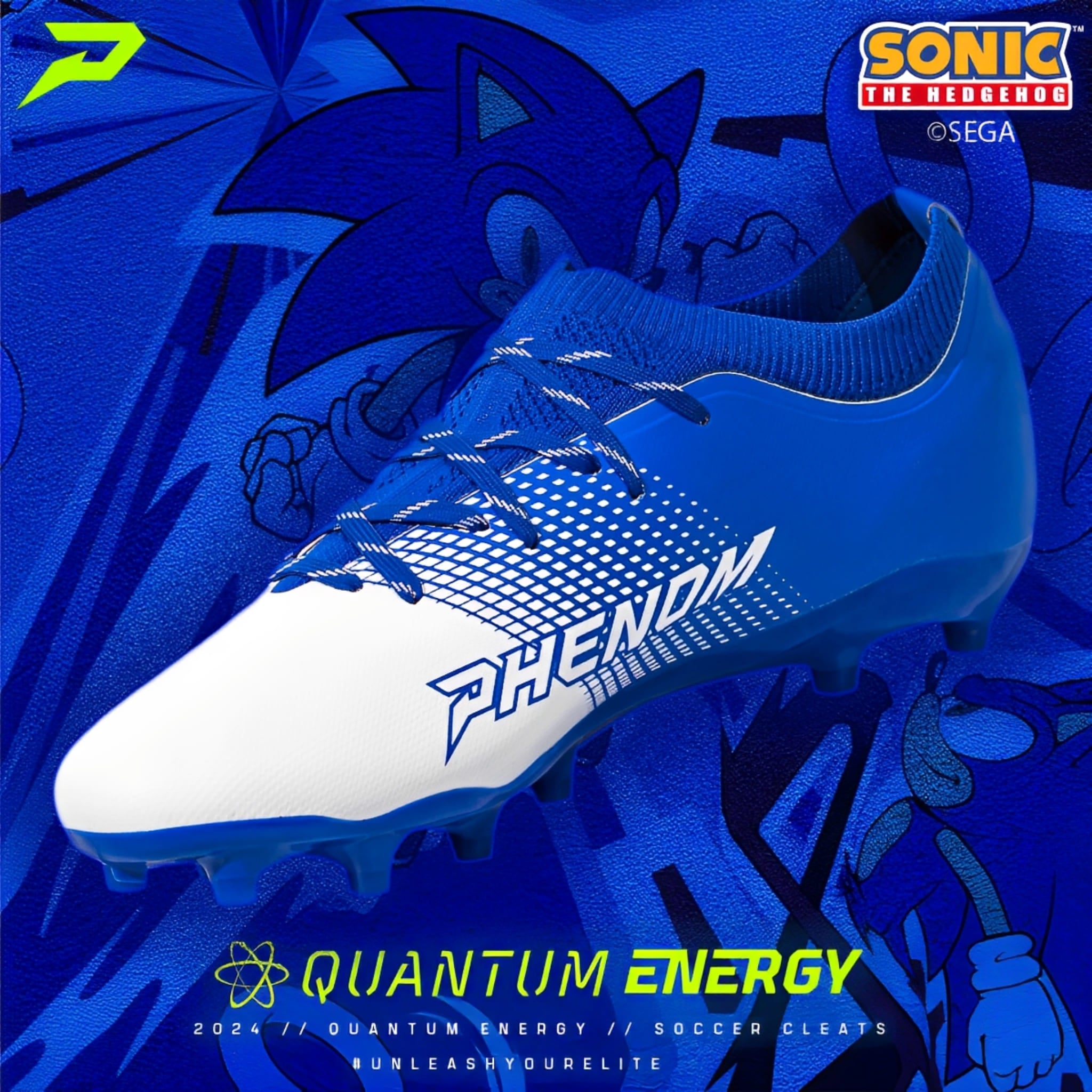 Universalūs daugiafunkciai sportbačiai <br> Phenom Elite <br> Quantum Energy <br> Sonic the Hedgehog