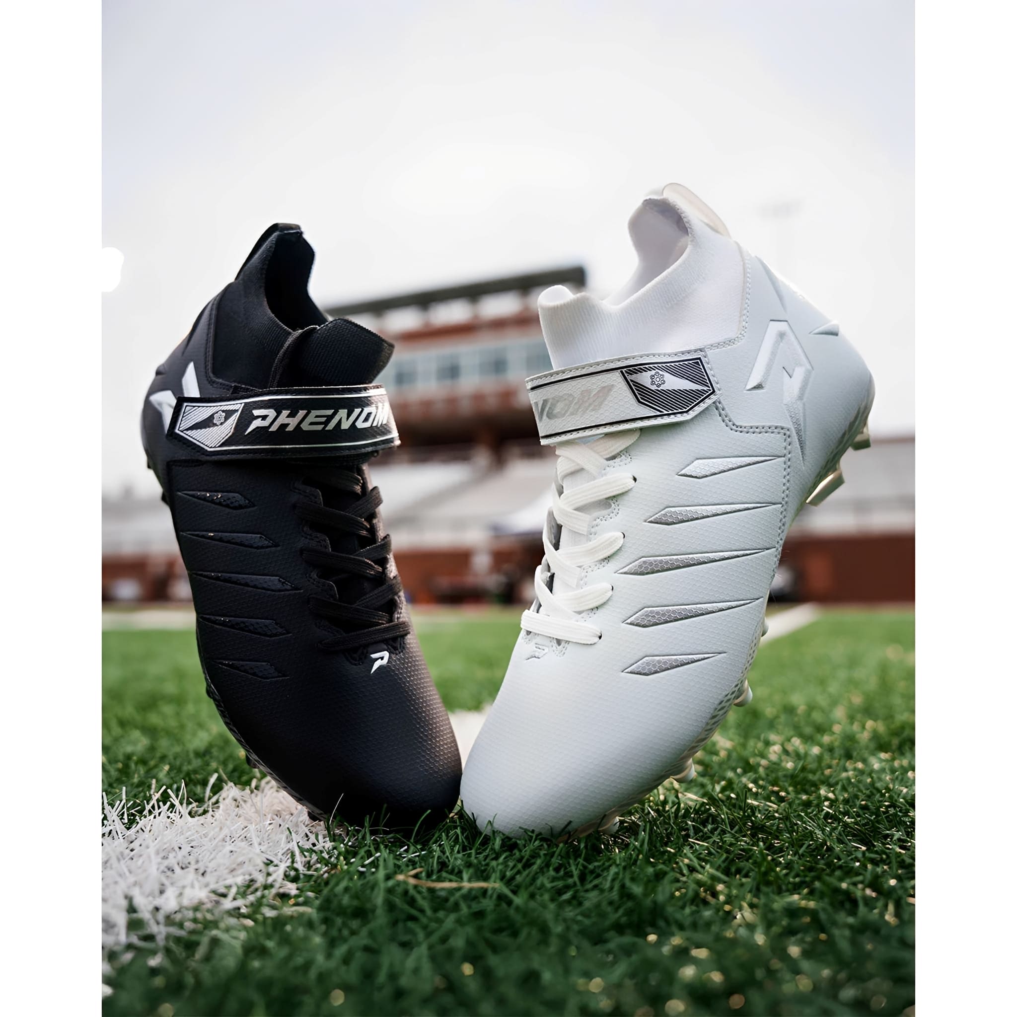 American Football Cleats Phenom Elite Quantum Force Mid Skill Team Colors