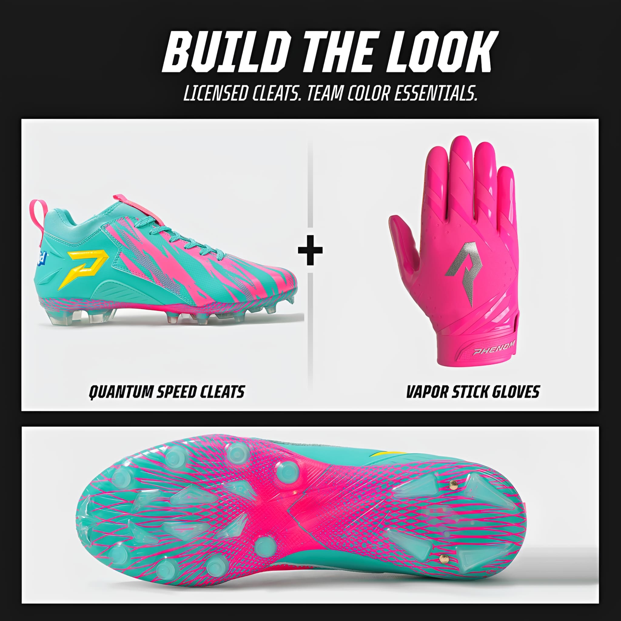 American football shoes<br> Phenom Elite<br> Quantum Speed<br> Kool-Aid Sharkleberry Fin